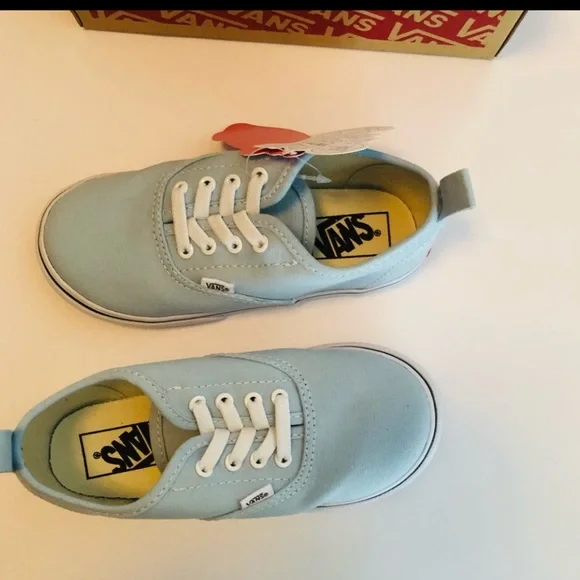 Vans Era Unisex Slip-on Elastic Lace Light Blue Toddler - Picture 3 of 4